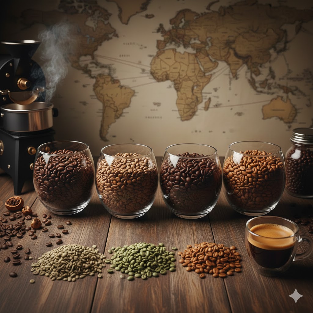 🔬 ما وراء الكافيين: تعمق في سلالات الأرابيكا ومعايير التحميص التي تحدد المذاق الفاخر